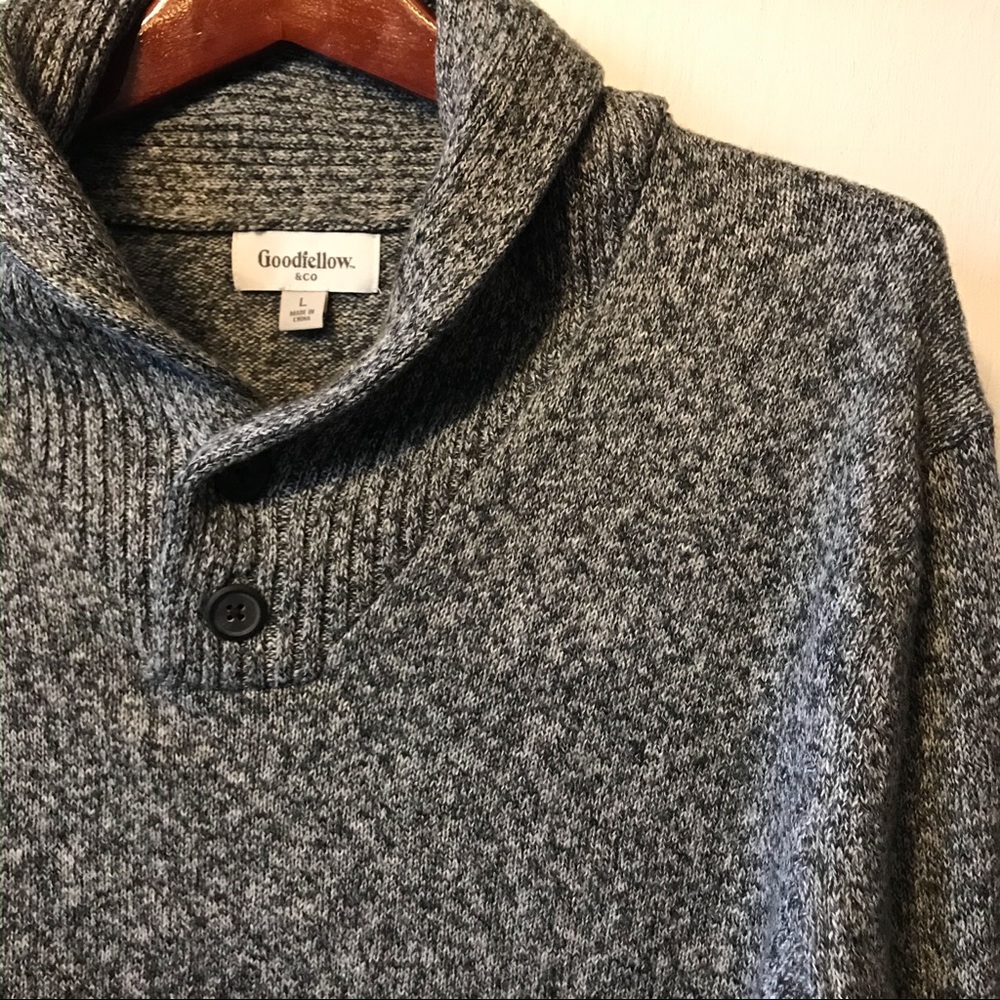 Goodfellow & Co. Gray Cowl-Neck Sweater.
